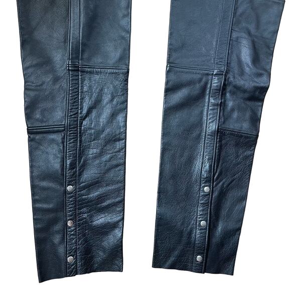 Wild Ride Black Leather Chaps Women’s Size XXL - Picture 3 of 7